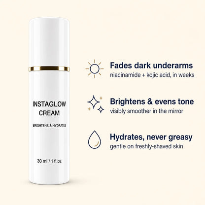 Fades dark underarms, brightens, hydrates