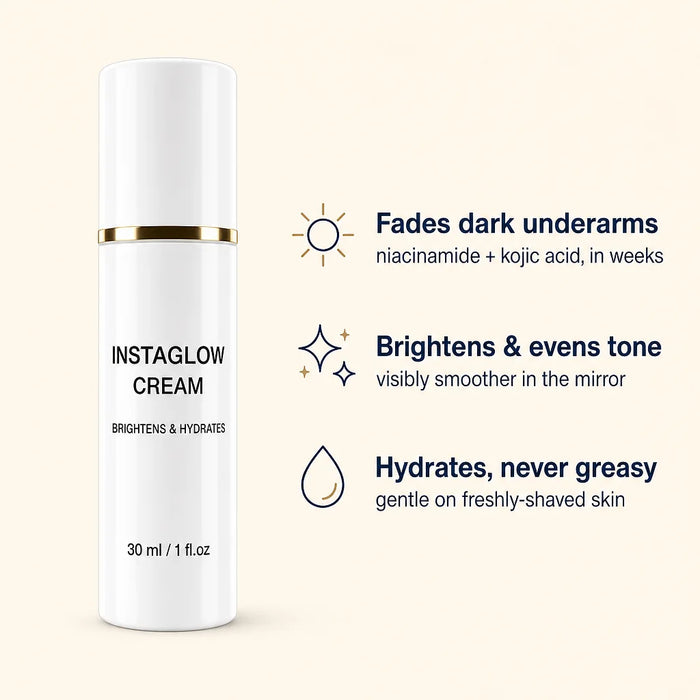 Fades dark underarms, brightens, hydrates